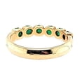 thumbnail image 3 of Vintage Emerald Band with Amazing Deep Green in 14K, 3 of 5