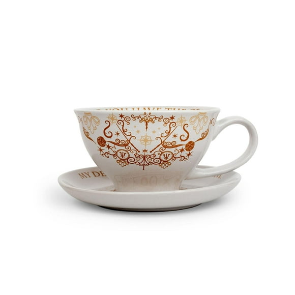 Set de taza de té y platillo Harry Potter Grim, 350 ml, cerámica
