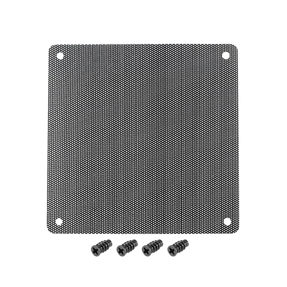 3 Pcs Pantalla de Polvo para Ventilador de PC Negra Plástico a Prueba de Polvo Malla para Caja de Computadora 120x120mm con Tornillos