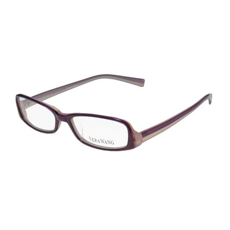 New Vera Wang V29 Womens/Ladies Designer Full-Rim Purple / Pink Popular Design Upscale Plastic Temples Frame Demo Lenses 48-15-130 Eyeglasses/Glasses