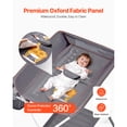 thumbnail image 6 of EGBHDSFT Foldable Baby Changing Station Dark Gray with Wheels & Basket, 6 of 12