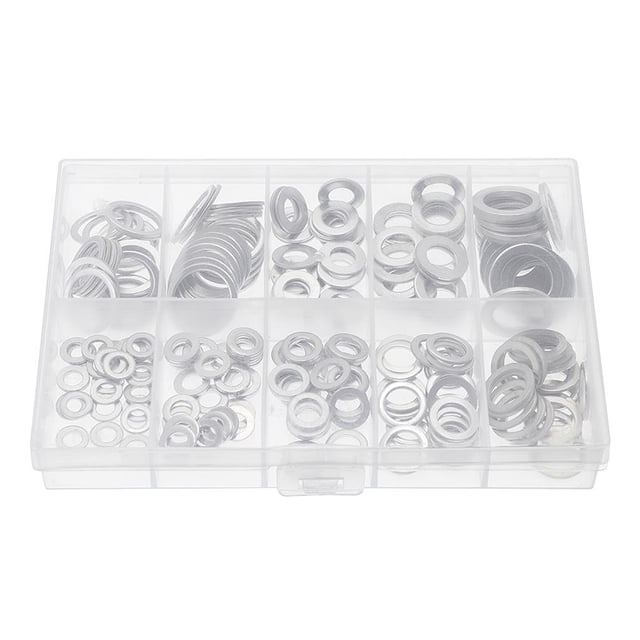 Junta Sólida De 220 Uds., Junta De Sellado De Acero Inoxidable, Junta De Aluminio Inoxidable, Junta De Aluminio De Varios Tamaños, Juego De Anillos De Sellado Liso Para Máquina Speravity TO002988-00