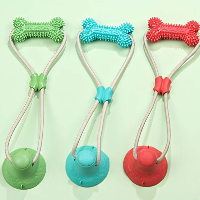 Xihbxyly Juguete Molar Multifunción para Mascotas, Material Tpr Duradero, Perfecto para Masticadores Agresivos, Juego Interactivo de Búsqueda y Tira y Afloja, Alivia Las Molestias de La Dentición, Es