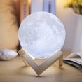 thumbnail image 5 of Lámpara de noche en forma de luna, regalo para mujeres y niños, carga USB y control táctil, para adultos y niños, blanco cálido y frío (12 cm), 5 of 5