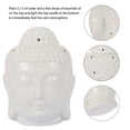 thumbnail image 6 of NUAHRHY Ceramic Buddha Head Oil Burner Melt Wax Warmer Diffuser Candle Holder, 6 of 9
