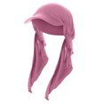thumbnail image 4 of Xysaqa Chemo Hats for Women Newsboy Caps with Scarf Headwear for Hair Loss Sun Visor Turban Cap Outdoor Head Scarf Beanie (1PC), 4 of 5