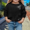 thumbnail image 2 of Gunia Toddler Halloween Sweatshirt Boy Girl Long Sleeve Soft Sweatshirt Graphic Cute Round Neck Pullovers Top Clothes Fall Black 3-4 Years, 2 of 4