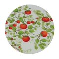 thumbnail image 2 of ONETECH  Fitted Elastic No-Slip Fit Table Cover with Soft Flannel Backing, Apples, Round, 2 of 7