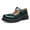 Green, variant on Mary Jane Loafers Gothic Thick Platform Heel Imitation Leather Round Toe Ankle Strap Dress Shoes For Campus Work Casual Occasions
