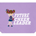 thumbnail image 3 of Inktastic Future Cheerleader White Baby Bandana Bib, 3 of 4