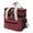 Wine Red, variant on Oiur Insulated Lunch Bag Double Deck Reusable Picnic Bag with Pocket for Phones Wallets Thickened Lining Leakproof Expandable Tote Cooler Bag for Hot And Cold Use ,Navy Blue