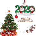 thumbnail image 3 of Bewildely Adorno colgante navideño 2020, decoración colgante para árbol de Navidad familiar de Papá Noel Kits de decoración para fiestas 2#, 3 of 6