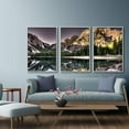 thumbnail image 2 of IDEA4WALL Framed Canvas Wall Art for Living Room, Bedroom Beautiful Nature Norway Landscape Canvas Prints for Modern Home Decoration Ready to Hang - 24"x36"x3 Panels, 2 of 4