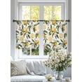 thumbnail image 4 of Lemon Sheer Curtains for Living Room Bedroom Yellow Fruit Watercolor Modern Flower Leaf Sheer Curtains 54 Inch Long 2 Panels Set Light Filtering Curtain Window Treatments Drapes for Dining Room, 4 of 6
