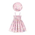 thumbnail image 3 of Busydd 3 Months-3 Years Baby Girl Dress with Hat Fashion Floral Print Sleeveless Sundress Casual Summer Cute Girls Dresses 3-6 Months, 3 of 10
