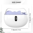 thumbnail image 3 of Automatic Nail Clipper, Rechargeable 2-in-1 Nail Trimmer & Polisher Set with 45dB Quiet Operation, Adjustable Speeds, Nail Chip Storage, Portable Design for Adults, Adults & Seniors, White, 3 of 9