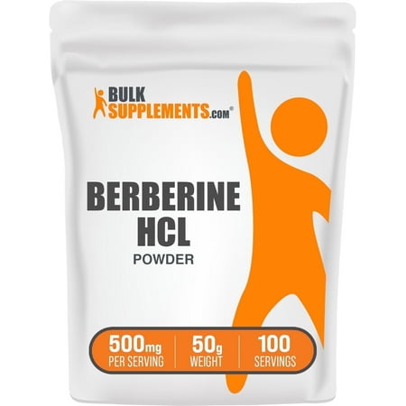 BulkSupplements Berberine HCl Powder - 500mg per Serving - 50 Grams (1.8 oz) - 100 Servings