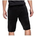 thumbnail image 2 of Men's Faded Wash Denim Distressed Slim Fit Stretch Skinny Jean Shorts (Black, 38), 2 of 3