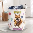 thumbnail image 3 of Back to School Cute Shiba Inu Foldable Laundry Basket Shibas Dog Lovers Gifts Idea Organizer Storage with Handles - 13010, 3 of 5