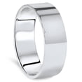thumbnail image 2 of Pompeii 7mm Flat High Polished Wedding Band 14K White Gold (,), 2 of 4