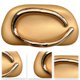 thumbnail image 4 of Cuerpo Cruzado Vintage Bolso Fiesta Embrague Retro para Mujeres (piel Piel Dorada), 4 of 7