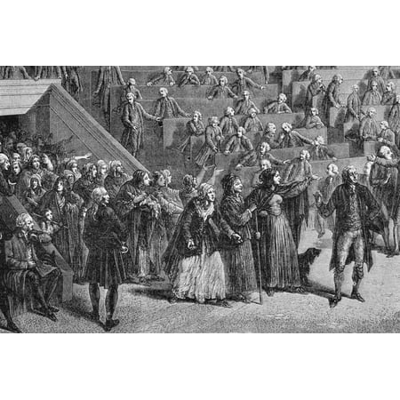Take A Pic French Revolution Women Led By Stanislas Marie Maillard 1763 To 1794 Invade The Assembly October 1789 To Beg Deputies To Take Action Against Food Hoarders Canvas Art - Ken Welsh Design Pics (17 x 11) ()
