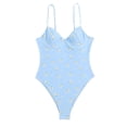 thumbnail image 2 of Women Swimsuit Floral Print Sling Bodysuit Quick Dry Backless Monokini Beachwear, 2 of 7