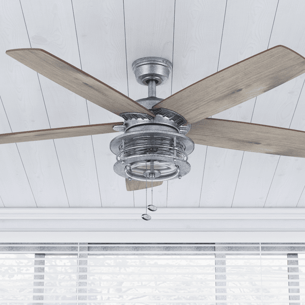 Honeywell 52 Foxhaven Galvanized Ceiling Fan Com Honeywell 52 Foxhaven Galvanized, Galvanized Ceiling Fan Light