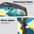thumbnail image 4 of Turtle Waterproof Oxford Cloth Hard Drive Case with Charger Pouch, PC Case, Small Travel Electronic Organizer, and Cord Organizer Travel - 5.9x9.44x3.14 in, 4 of 6