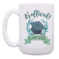 thumbnail image 2 of ThisWear It's Official Lawyer Graduation Law School Student Grad 15oz Coffee Mug, 2 of 4