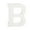 B, variant on 12 Pack: 4.75" White Wood Letter by Make Market