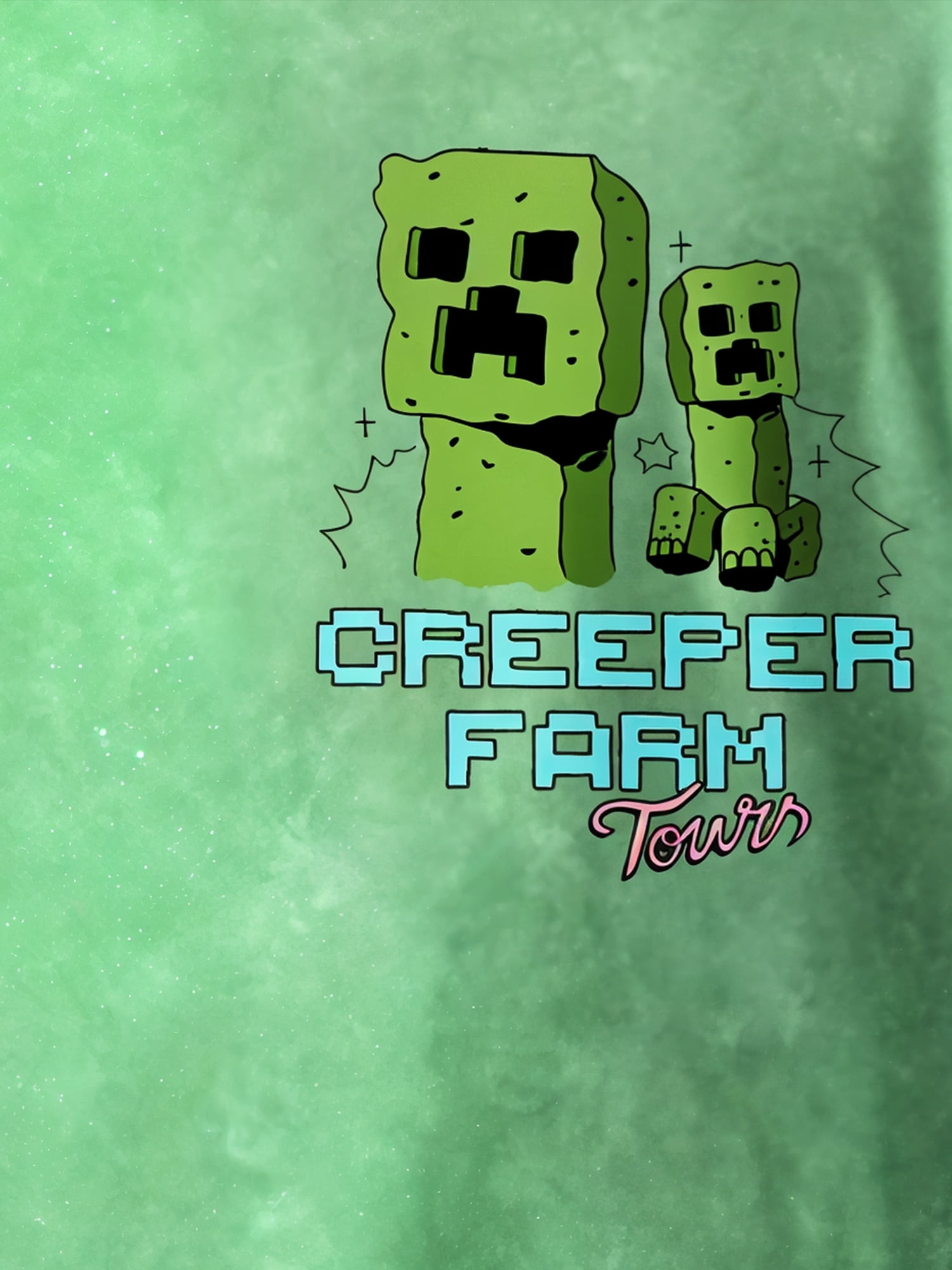 Minecraft Creeper, Graphic Short Sleeve T-Shirt, Boys, XS-XXL