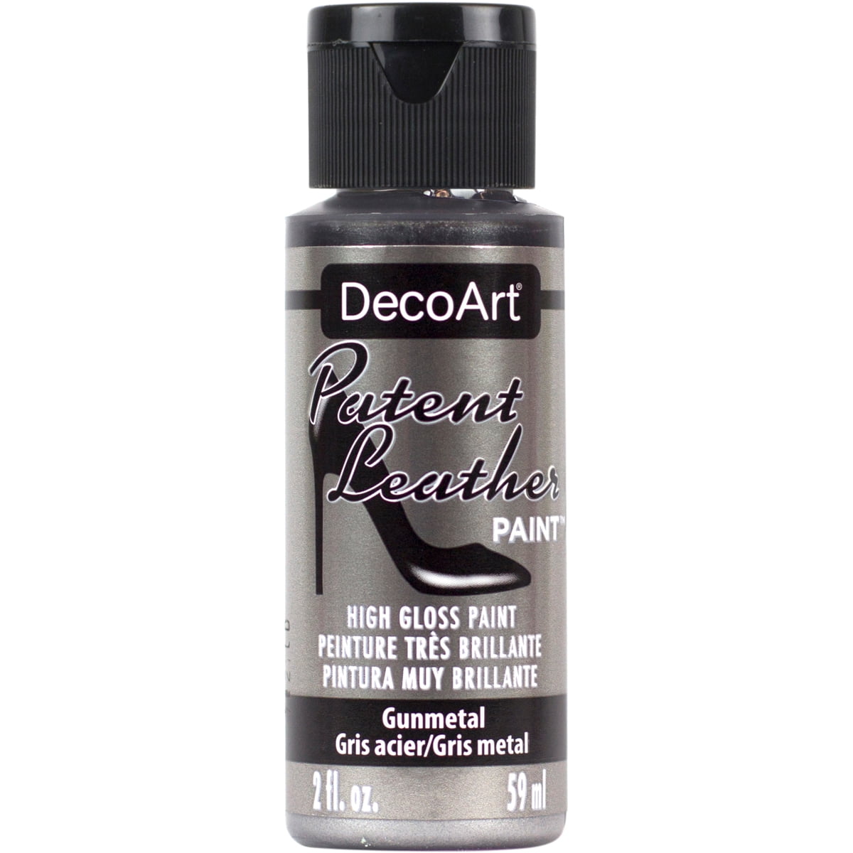 Patent Leather Paint 2ozGunmetal