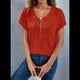 thumbnail image 5 of Blusas de Talla Grande para Mujer, Túnicas de Corta con Cremallera de 1/4, Color Caramelo L, 5 of 6