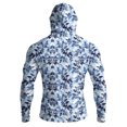 thumbnail image 7 of Men's UPF 50+ Sun Hoodie Long Sleeve Hooded Fishing Shirt Shark & Marine Life Pullover Cooling Ice Silk Breathable Quick-Dry Moisture Wicking 4-Way Stretch for Commute Fishing Hiking Green 4XL, 7 of 7