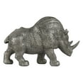 thumbnail image 2 of Urban Trends Collection: Polyresin Rhinoceros Figurine, Metallic Finish, Brown, 2 of 2