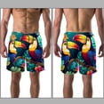 thumbnail image 3 of luoweisi Men's Beach Shorts Quick Dry Swim Trunks with Mesh Lining Toucan L, 3 of 5