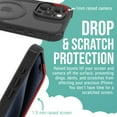 thumbnail image 4 of Smartish® iPhone 16 Pro Max Protective Magnetic Case - Gripzilla Compatible with MagSafe [Rugged + Tough] Heavy Duty Armor Cover Drop Tested Protection for Apple iPhone 16 Pro Max - Clearly Black, 4 of 6