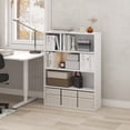 thumbnail image 2 of Furinno PASIR 4-Tier Open Bookshelf Easy Assembly 9.3x31.3x41.8 White, 2 of 5