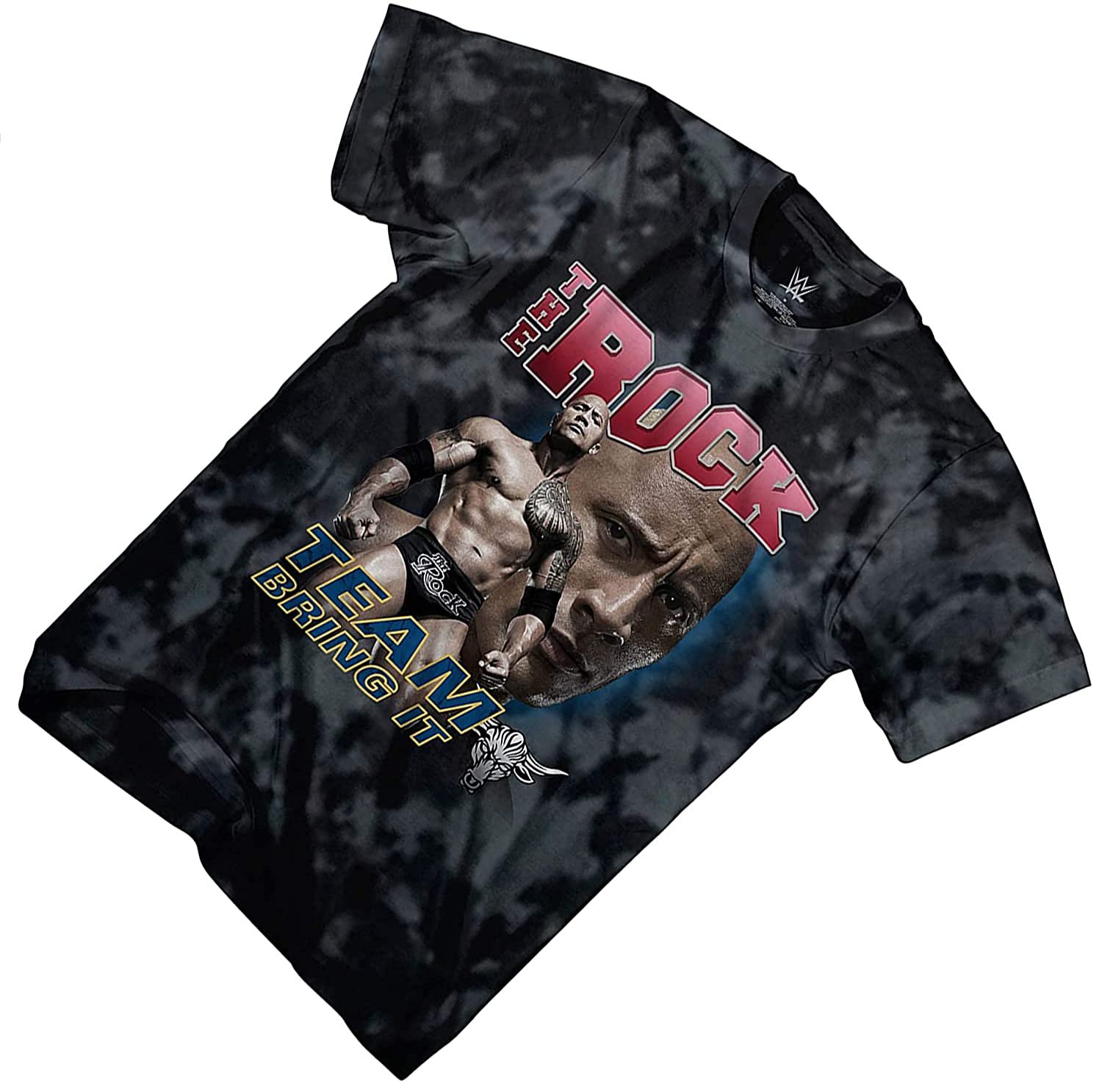 WWE Mens The Rock Shirt, Graphic Dwayne Johnson Wrestling T-Shirt
