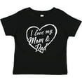thumbnail image 3 of Inktastic I Love My Mom and Dad in White Chalk Heart Boys or Girls Baby T-Shirt, 3 of 5