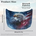 thumbnail image 7 of Uorisanigo Car Hood Covers for Automobiles, Bald Eagle American Flag Hood Wrap Blanket Waterproof Engine Cover Elastic Fabrics Can be Washed, Car Bonnet Banner, 7 of 7