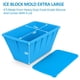 thumbnail image 2 of Molde para bloques de hielo, paquete de 2, moldes para hielo grandes Extar, fabricación de bloques de hielo de 16 libras para baño de hielo y refrigeradores, molde de hielo para baño de hiel, 2 of 5