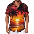 thumbnail image 4 of COSFO Mens Button Down Shirt Short Sleeve Hawaiian Summer Tops Tropical Beach Collared Relaxed Fit Mens Shirts, 4 of 6