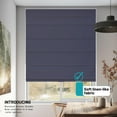 thumbnail image 2 of Chicology Cordless Roman Shades, Navy (Blackout), 27"W X 64"H, 2 of 7