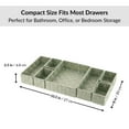 thumbnail image 5 of 7-Piece Braided Polyester Drawer Divider Set - Sage Green, 5 of 8