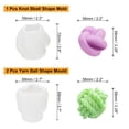 thumbnail image 2 of 3D Candle Mold Yarn Silicone Candle Mold Knot Ball Shape Mould for Soap Wax Candle Resin Craft Making 3 Pack, 2 of 6