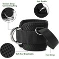 thumbnail image 2 of 1 Pair Ankle Straps, Ankle Cuffs, D-Ring Ankle Cuffs for Cable Machines, Comfortable Workout Ankle Belt, Adjustable Padded Work Out Cuffs for Kickback, 2 of 5