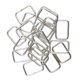 thumbnail image 2 of 20 bolsas para cinturón, hebillas de rectangular, correas, correas, ajustador, hebilla cuadrada para cinturones, arneses y ropa, cinturon 25x16x2.8mm plata Macarena Hebilla cuadrada, 2 of 8