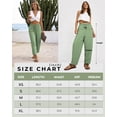 thumbnail image 4 of REDESS Pants for Women Wide Leg Apricot Linen Pants Summer Casual Flowy Pants with Pocket,XS-XL, 4 of 5
